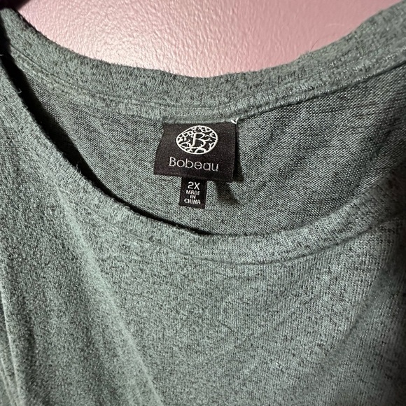 Women's Gray Long Sleeve Top - Picture 2 of 3